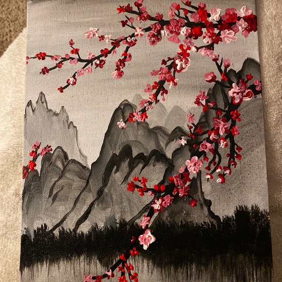 Hand painted blossom tree - Picture 3 of 3